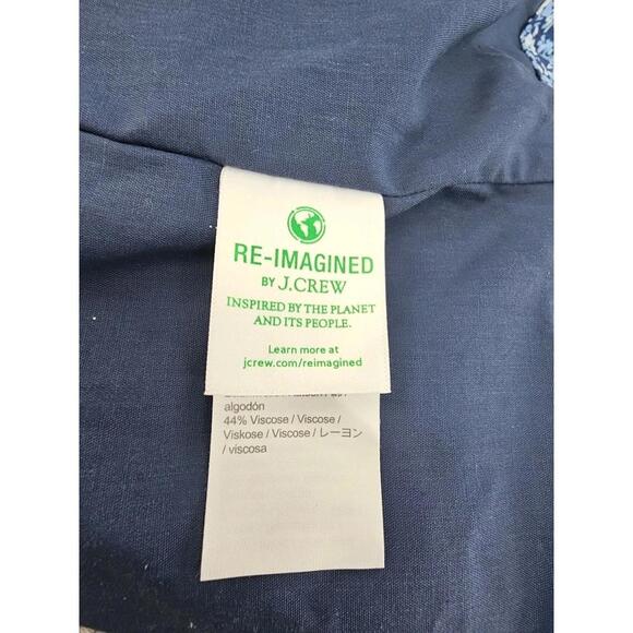 J. Crew Women's Quilted Jacket 00 Blue Ditsy Floral Preppy Cotton NWT - Picture 6 of 7